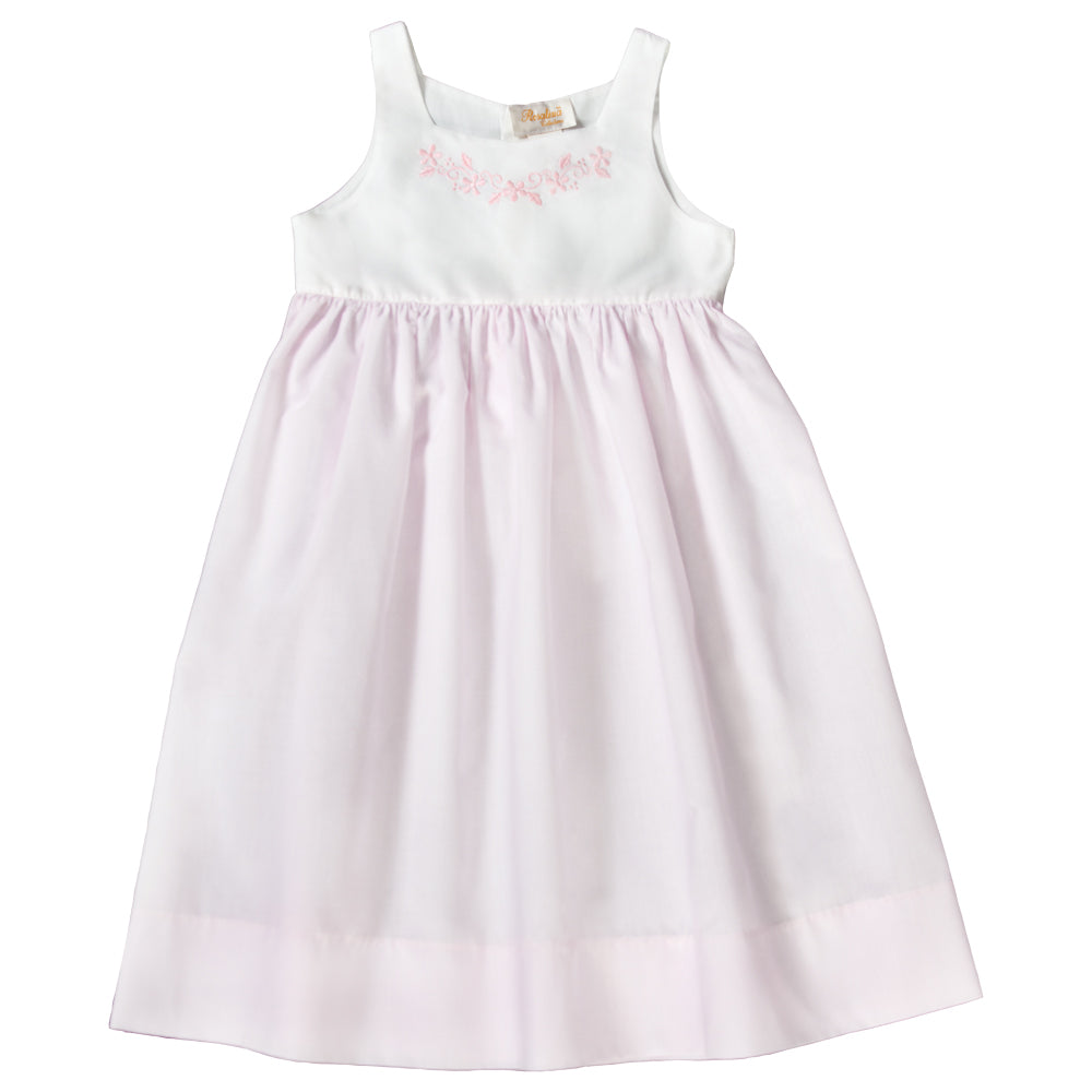 Pink Embroidered White/Pink Sundress 18SP 6196 SD