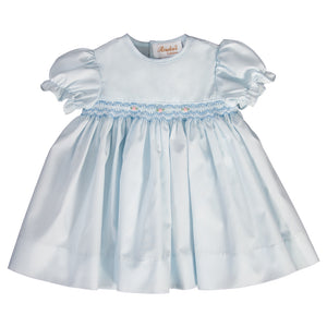 Gianna Light Blue English Smocked Baby Dress 19SP 6481 D