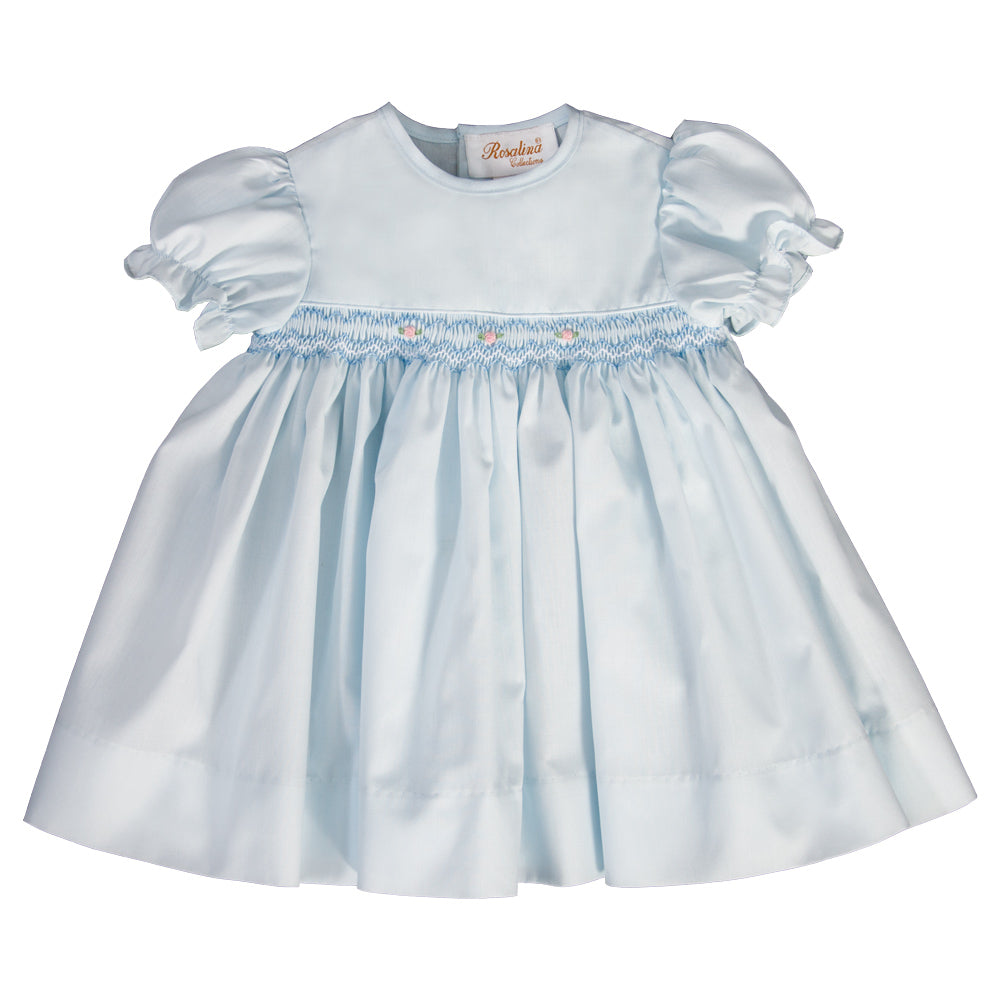 Gianna Light Blue English Smocked Baby Dress 19SP 6481 D
