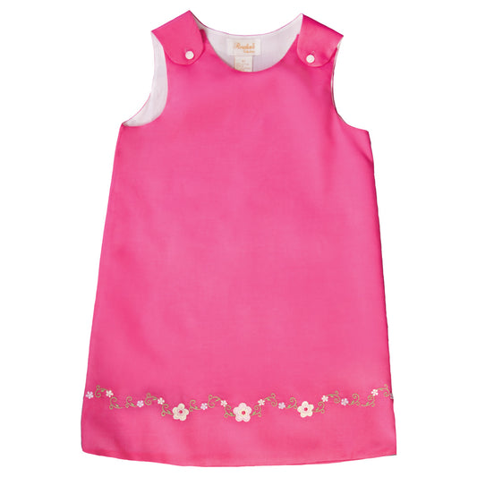  Rose Pink Embroidered Flowers Aline 19SP 6592 C