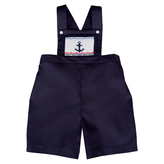 Anchor Navy Blue Smocked Romper 20SU 6678 R