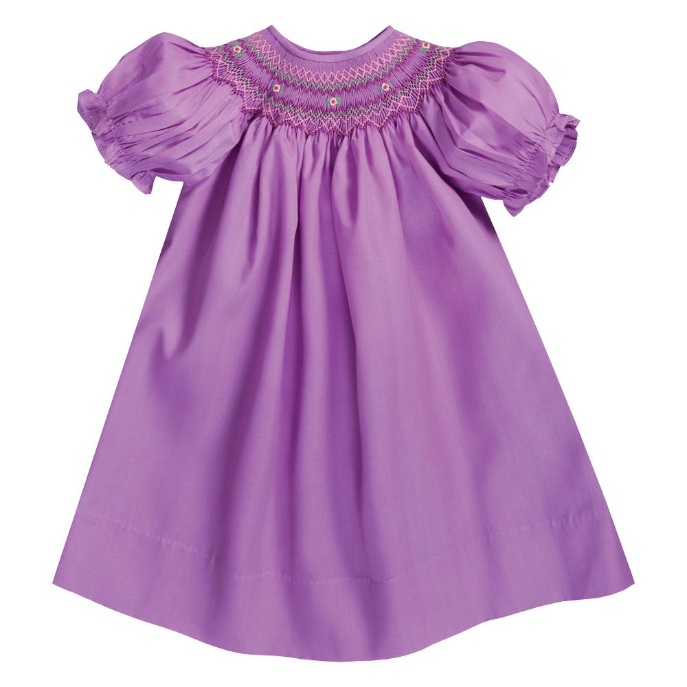 Penelope Purple English Smocked Bishop 20F 6717 A