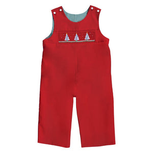 Christmas Trees Red Smocked Longall 20H 6728 L