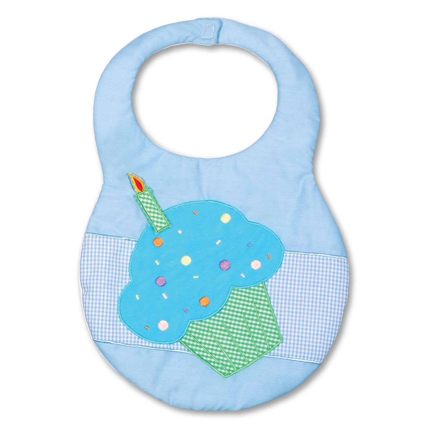 Blue Cupcake Birthday Bib 7297 BIB