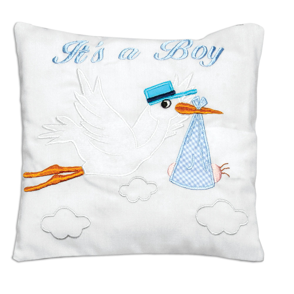 It's a Boy Stork Mini Pillow 7315 B