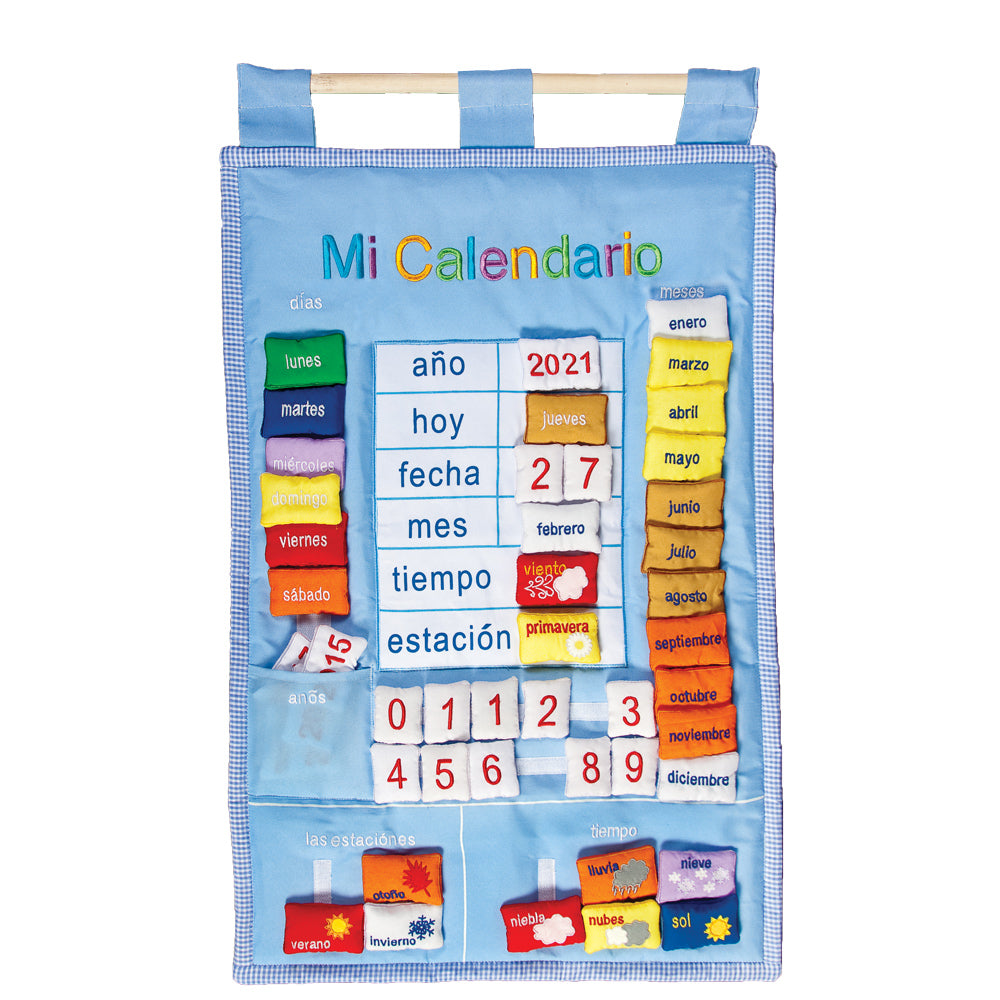 Blue "Mi Calendario" Spanish My Calendar 7517