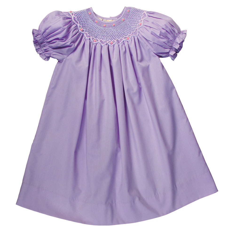 Purple Roselle Smocked Bishop AYR 917 PU