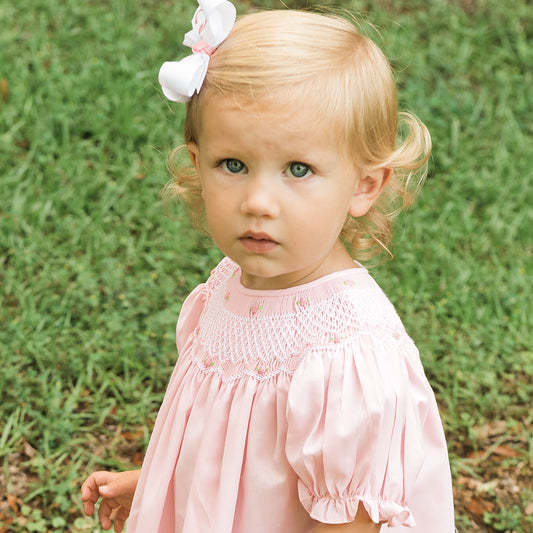 Pink Roselle Smocked Bishop AYR 917 P