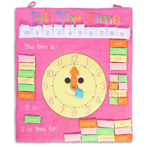 Tell the Time Pink Wall Hanging FO3549