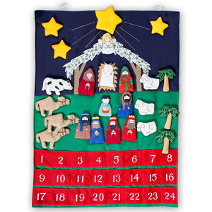 Nativity Advent Calendar Wall Hanging SSC FO4916