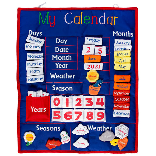 Royal Blue My Calendar Wall Hanging SSC FO 5951