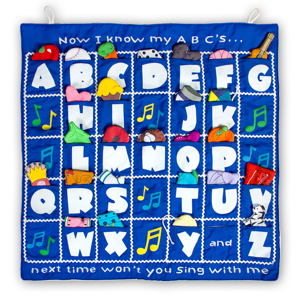 I Know My ABC's Blue Wall Hanging – Rosalina Baby Boutique